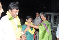 Chiru Visit Film Nagar Temple Photos
